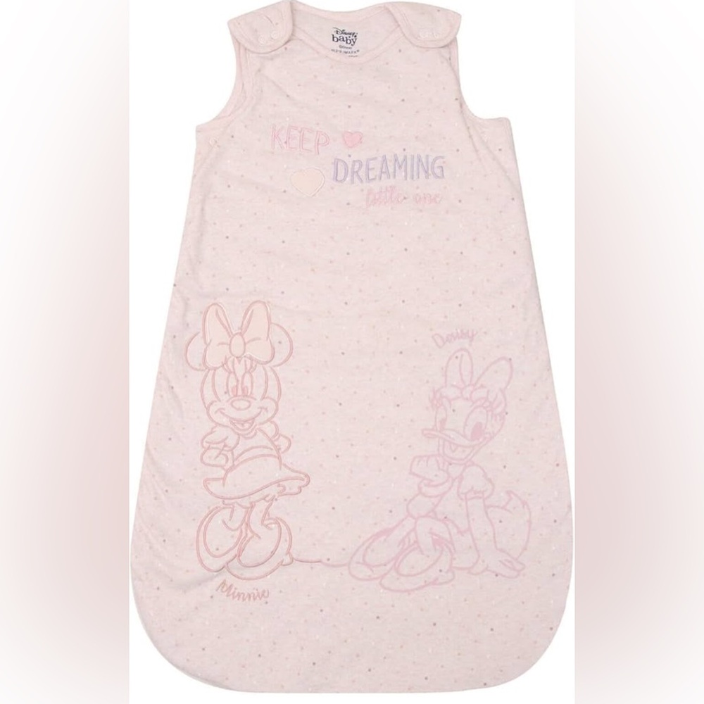 Disney Baby Minnie Mouse & Daisy SleepSack – Pink, Size 0–6 Months
